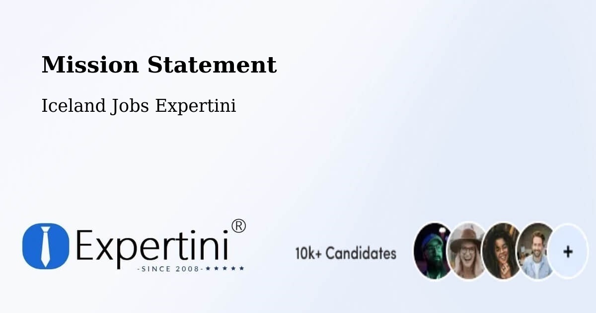 Corporate Mission – Húsavík - Iceland Jobs Expertini