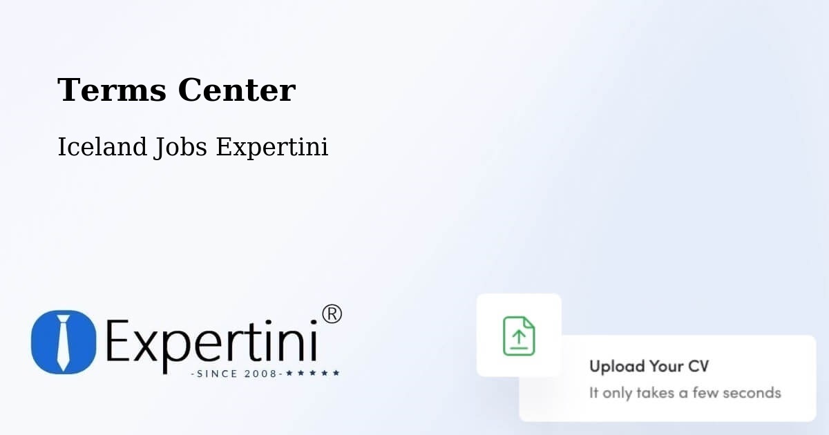 Terms of Service – Húsavík - Iceland Jobs Expertini